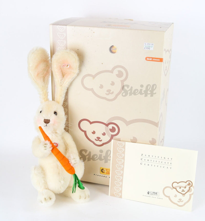 STEIFF 'FRITZLE RABBIT' LIMITED EDITION TEDDY BEAR CARROT 037078, BOXED & C.O.A.