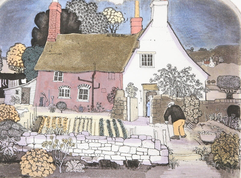 GRAHAM CLARKE 'SPUDDERY' LIMITED EDITION ETCHING PRINT 2/300, SIGNED