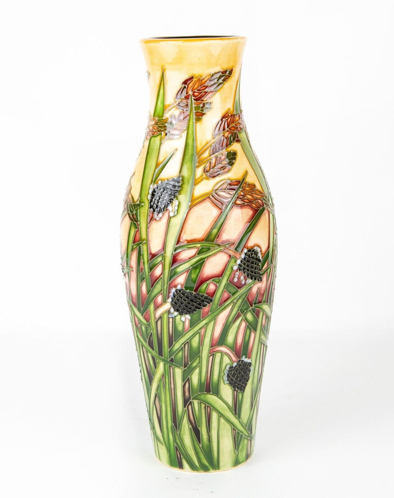MOORCROFT POTTERY 'SAVANNAH' 2001 EMMA BOSSONS LIMITED EDITION VASE 387/500