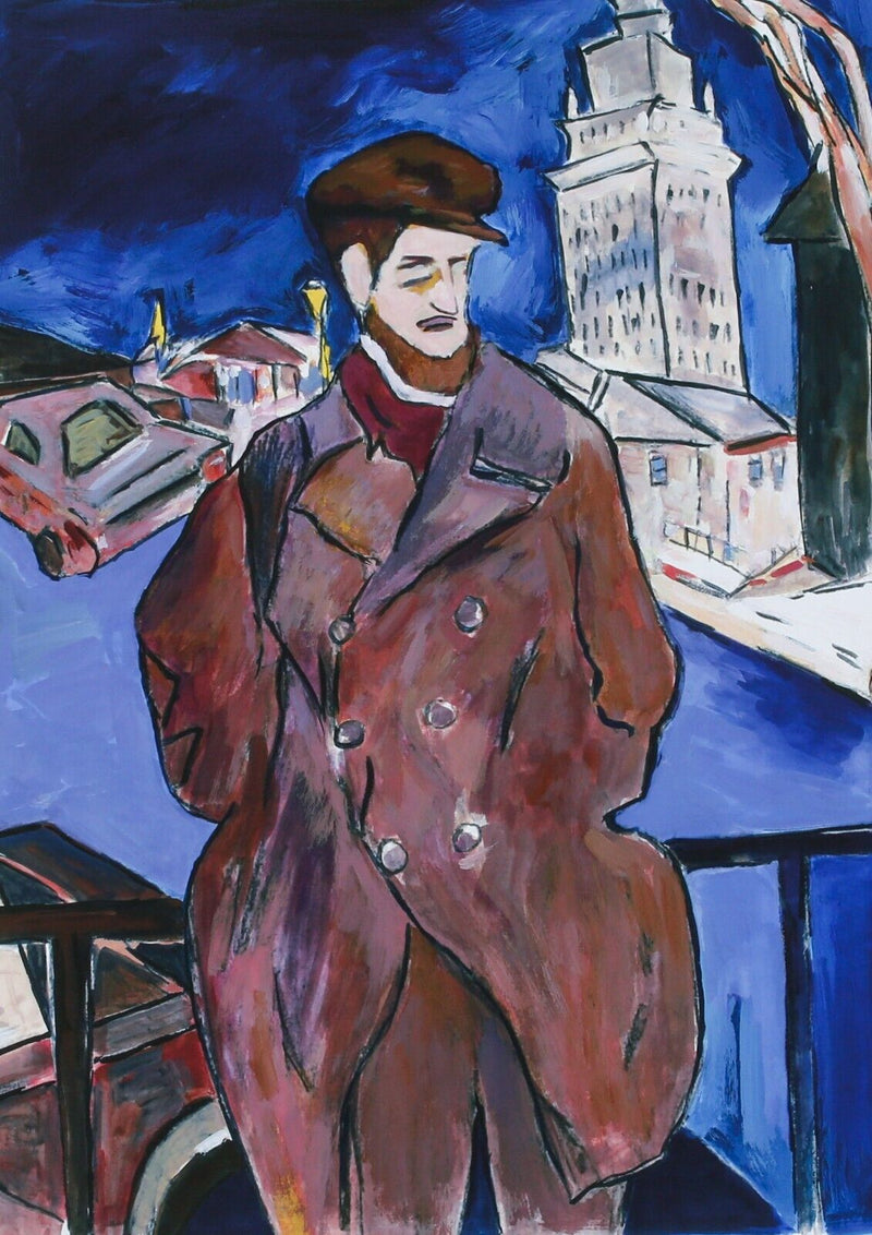 BOB DYLAN 'MAN ON A BRIDGE' LIMITED EDITION DRAWN BLANK SERIES PRINT 2016 SIGNED