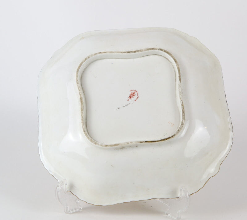 ROYAL CROWN DERBY - JAPANESE OLD IMARI SQUARE SHALLOW DISH BOWL