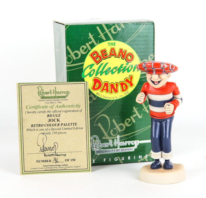 ROBERT HARROP 'JOCK' LIMITED EDITION BEANO DANDY COLLECTION FIGURE BD31LE, BOXED