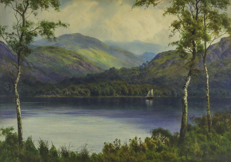 EDWARD H THOMPSON, DONALD A PATON, 'LOCH LOMOND', WATERCOLOUR LANDSCAPE, SIGNED