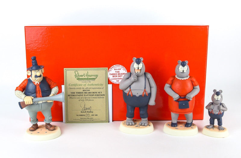 ROBERT HARROP 'THREE BEARS BOX SET' BEANO DANDY FIGURE MODEL COLLECTION BDLE09