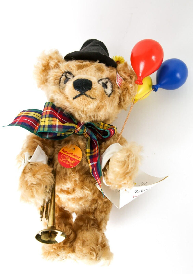 STEIFF 'RUMALBÄRER' LIMITED EDITION CLOWN TEDDY BEAR 674266, BOXED & TAGS