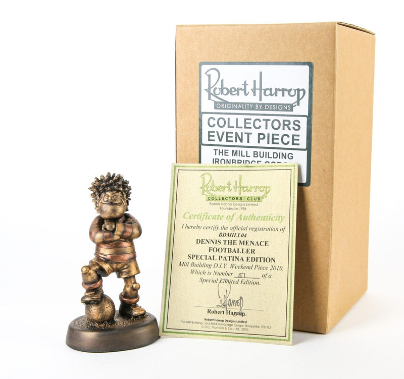 ROBERT HARROP 'DENNIS THE MENACE FOOTBALLER' PATINA SPECIAL LIMITED EDITION BDMILL04