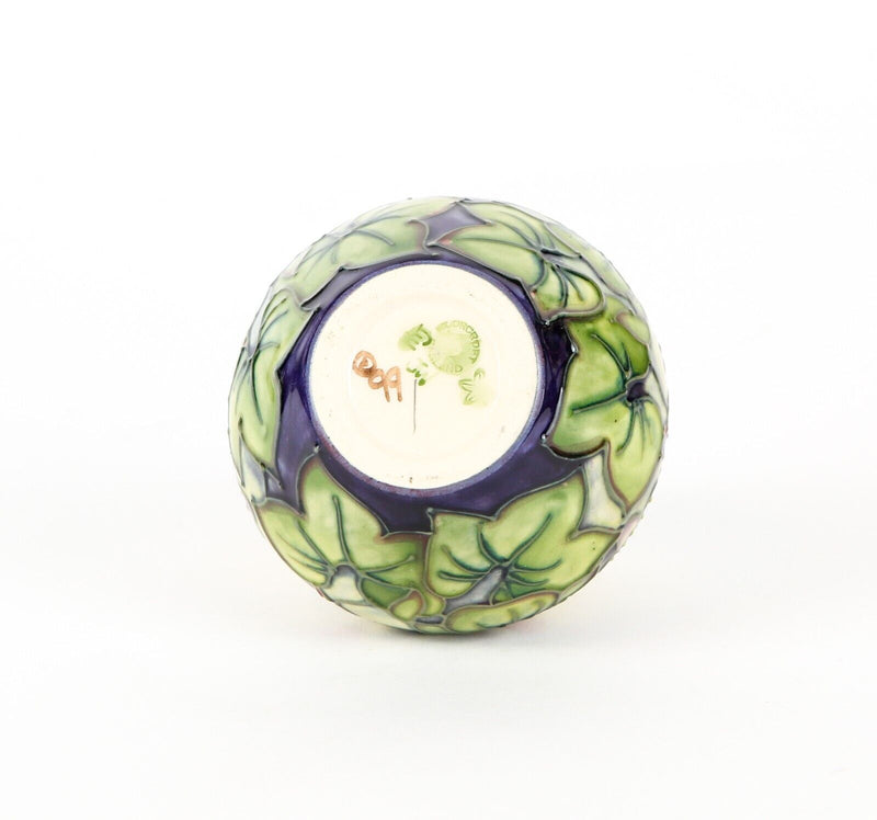 MOORCROFT POTTERY 'HEPATICA' 1999 EMMA BOSSONS FLORAL FLOWER VASE