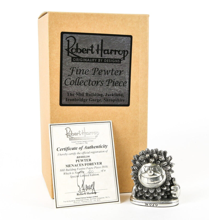ROBERT HARROP 'PEWTER MENACES FOREVER' LIMITED EDITION BEANO DANDY BDMILL06, BOXED