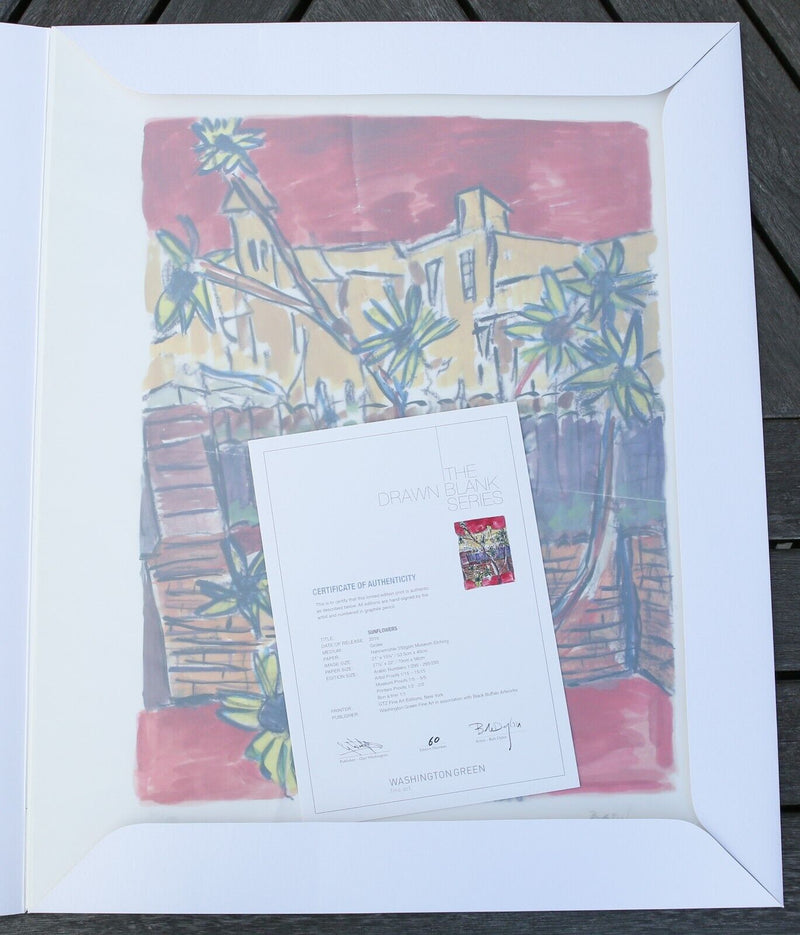BOB DYLAN, 'SUNFLOWERS', LIMITED EDITION DRAWN BLANK SERIES PRINT 2016, SIGNED