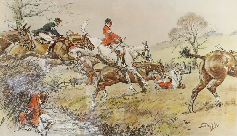 SNAFFLES, CHARLES JOHNSON PAYNE, 'PREPARE TO RECEIVE CAVALRY', PRINT, SIGNED