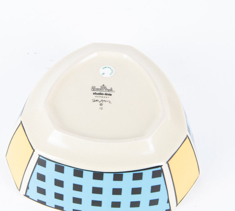DOROTHY HAFNER FOR ROSENTHAL STUDIO LINE 'FLASH' RETRO TRIANGULAR BOWL DISH 14cm