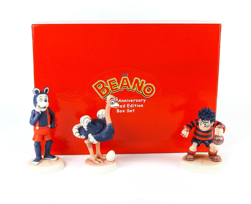 ROBERT HARROP 'BEANO 70th ANNIVERSARY BOX SET' DANDY FIGURE COLLECTION BLE70 BOXED