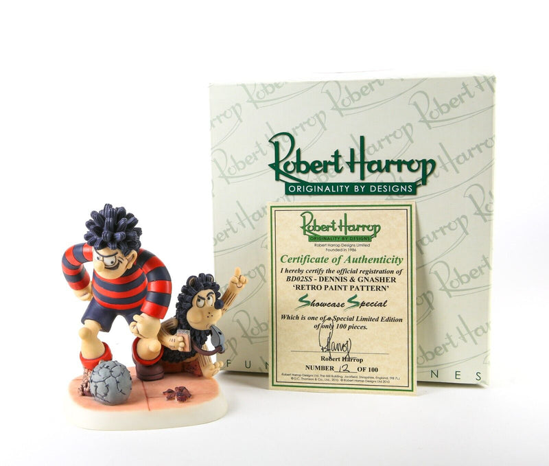 ROBERT HARROP 'DENNIS & GNASHER' LIMITED EDITION SHOWCASE SPECIAL RETRO PAINT BD02SS