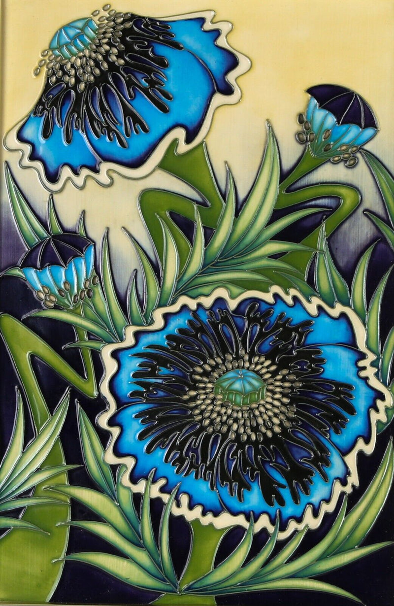 MOORCROFT 'SUMMERTIME JEWELS' 2005 SIAN LEEPER LIMITED EDITION PLAQUE 2/3