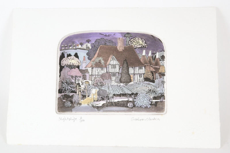 GRAHAM CLARKE 'NIGHTSHIFT' LIMITED EDITION ETCHING PRINT 2/300, SIGNED