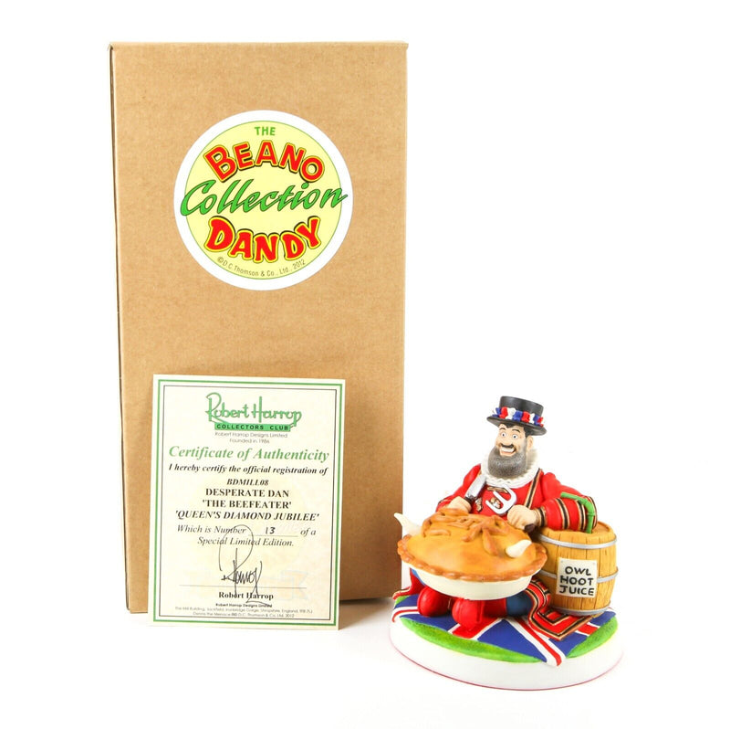 ROBERT HARROP 'DESPERATE DAN, BEEFEATER' LIMITED EDITION QUEEN'S DIAMOND JUBILEE BDMILL08