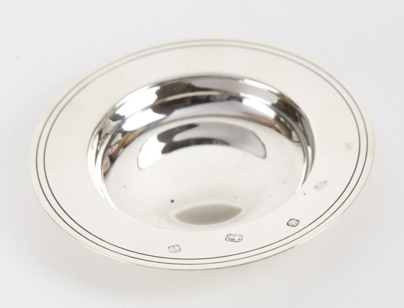CARRS, LONDON - SOLID 925 STERLING SILVER ROUND CIRCULAR ARMADA DISH, 54.3g