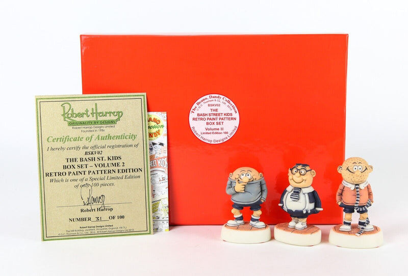 ROBERT HARROP 'BASH STREET KIDS RETRO PAINT PATTERN BOX SET' BEANO DANDY BSKV02