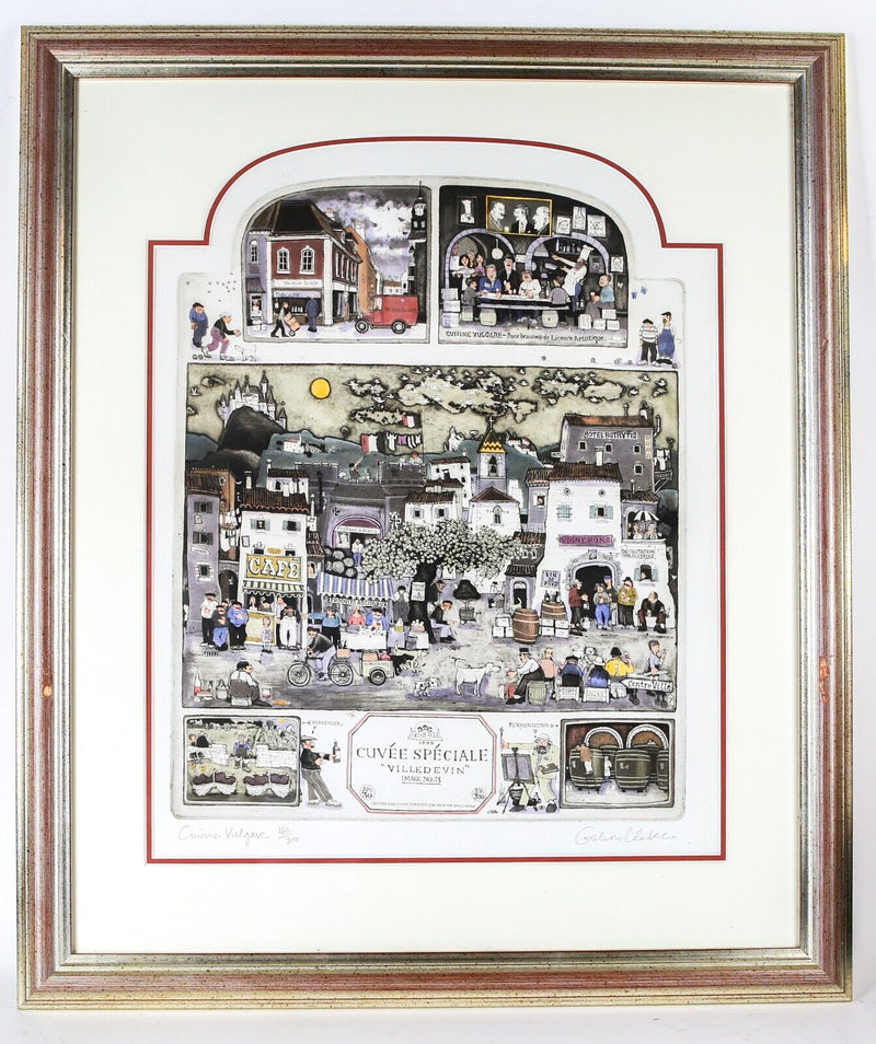 GRAHAM CLARKE 'TRILOGIE, VILLE DE VIN' LIMITED EDITION ETCHING PRINT SET 163/300