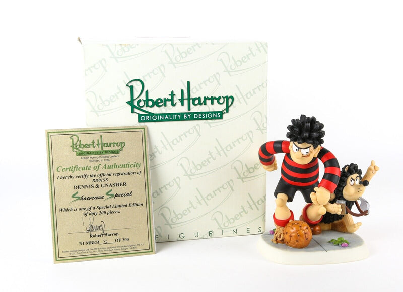 ROBERT HARROP 'DENNIS & GNASHER' LIMITED EDITION SHOWCASE SPECIAL BEANO DANDY BD01SS