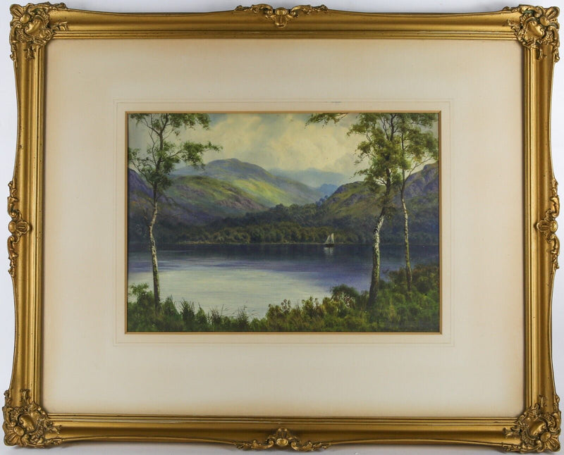 EDWARD H THOMPSON, DONALD A PATON, 'LOCH LOMOND', WATERCOLOUR LANDSCAPE, SIGNED