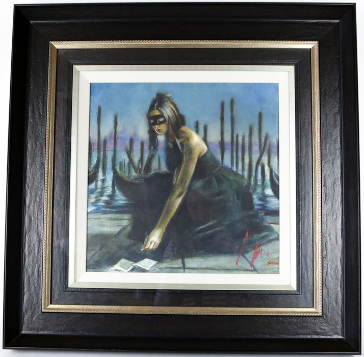 FABIAN PEREZ, 'VENICE', ORIGINAL WATERCOLOUR PAINTING, SIGNED & CERTIFICATE