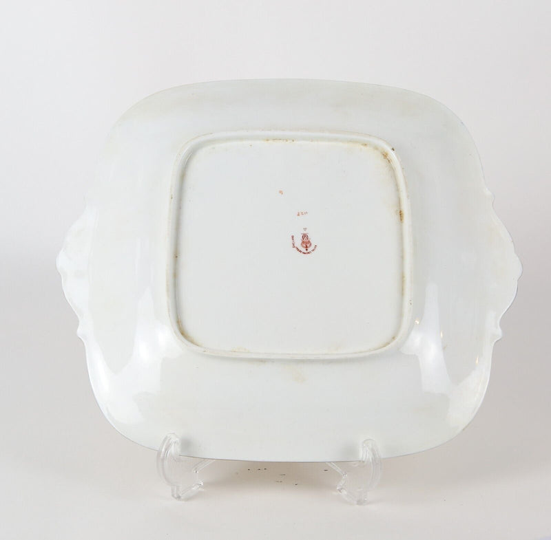 ROYAL CROWN DERBY - JAPANESE OLD IMARI SQUARE CAKE SERVING PLATE DISH