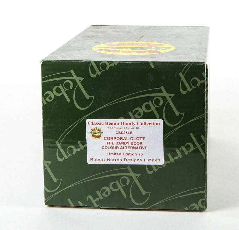 ROBERT HARROP 'CORPORAL CLOTT' BEANO DANDY BOOK COLOUR ALTERNATIVE CBD25LE BOXED