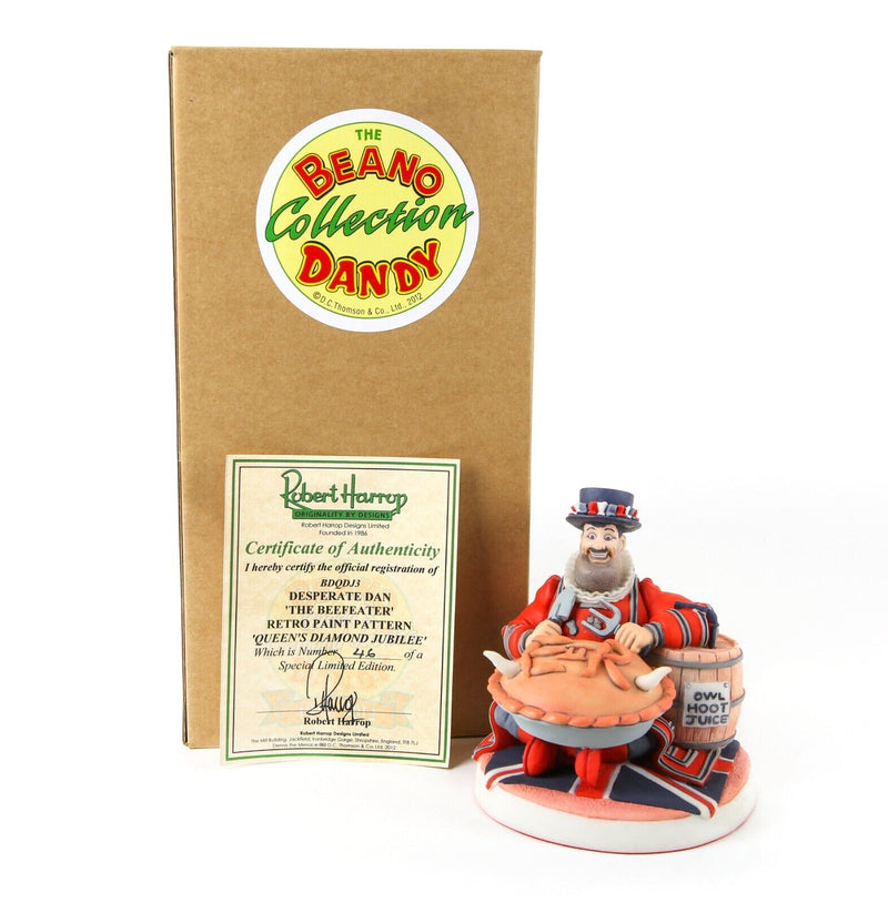 ROBERT HARROP 'DESPERATE DAN BEEFEATER' QUEEN DIAMOND JUBILEE RETRO PAINT BDQDJ3