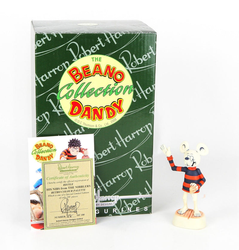 ROBERT HARROP 'HIS NIBS, THE NIBBLERS' LIMITED EDITION BEANO DANDY FIGURE BD35LE BOXED