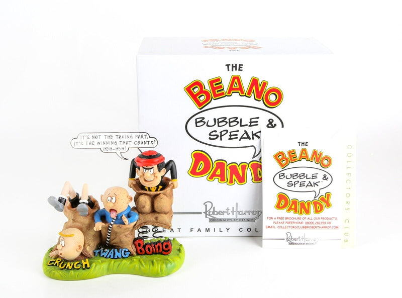 ROBERT HARROP 'IT'S THE WINNING THAT COUNTS' BEANO DANDY FIGURE BDBS05, BOXED