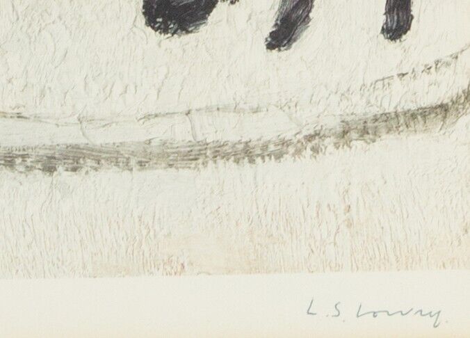 L.S. LAURENCE STEPHEN LOWRY, 'THE FAMILY', SIGNED LIMITED EDITION COLOUR PRINT