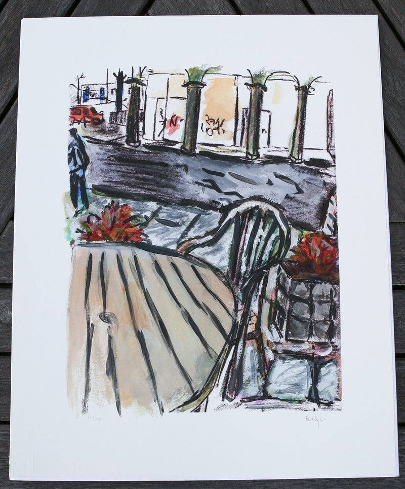 BOB DYLAN 'SIDEWALK CAFÉ' LIMITED EDITION DRAWN BLANK SERIES PRINT 2016, SIGNED