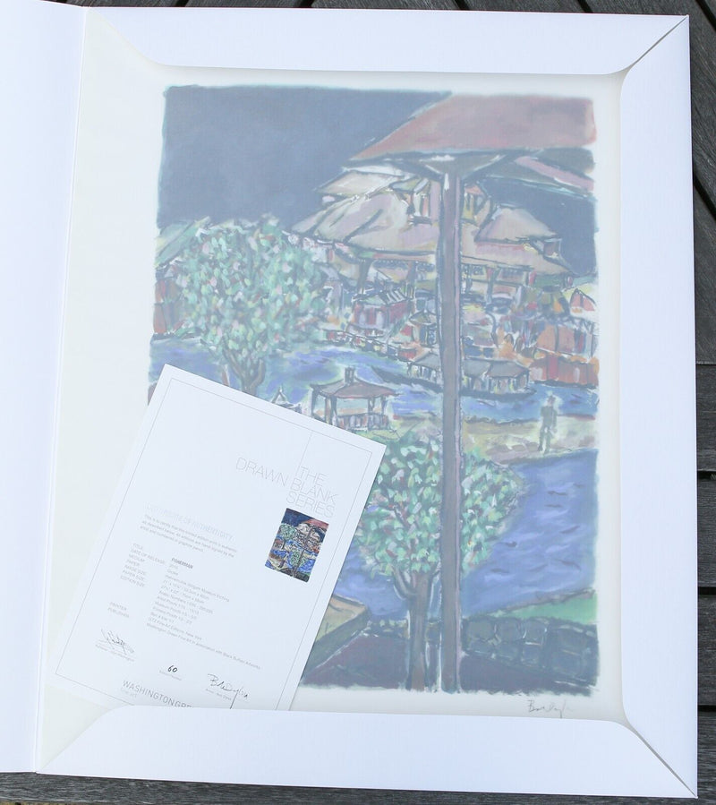 BOB DYLAN, 'FISHERMAN', LIMITED EDITION DRAWN BLANK SERIES PRINT 2016, SIGNED
