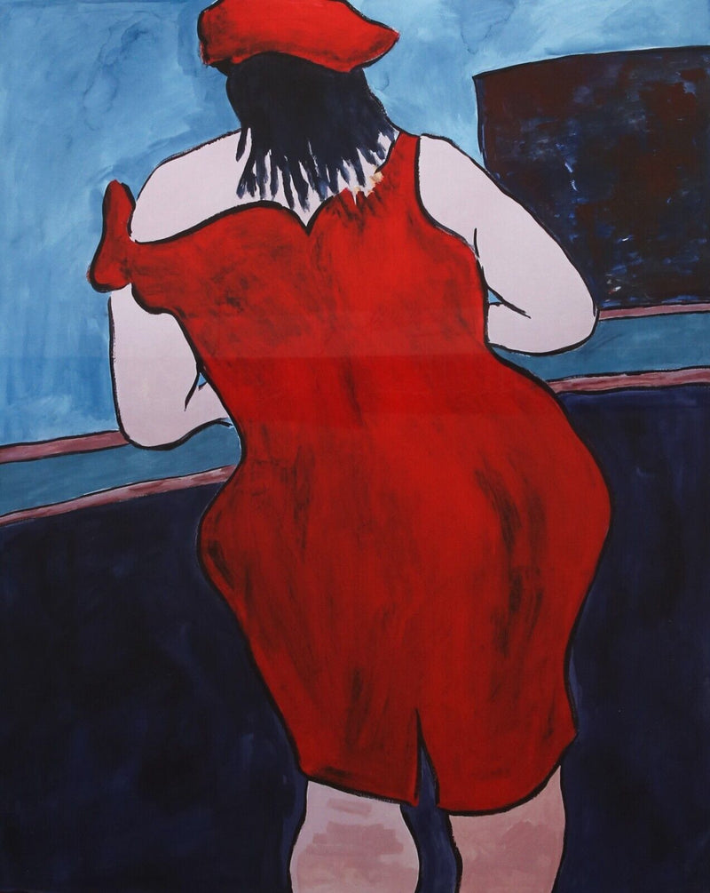 BOB DYLAN 'WOMAN IN RED LION PUB' LIMITED EDITION DRAWN BLANK SERIES PRINT 2016