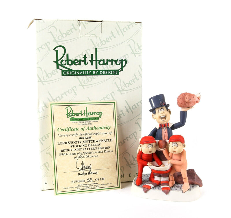 ROBERT HARROP 'LORD SNOOTY, SNITCH & SNATCH' LIMITED ED RETRO PAINT XMAS BDCS10S
