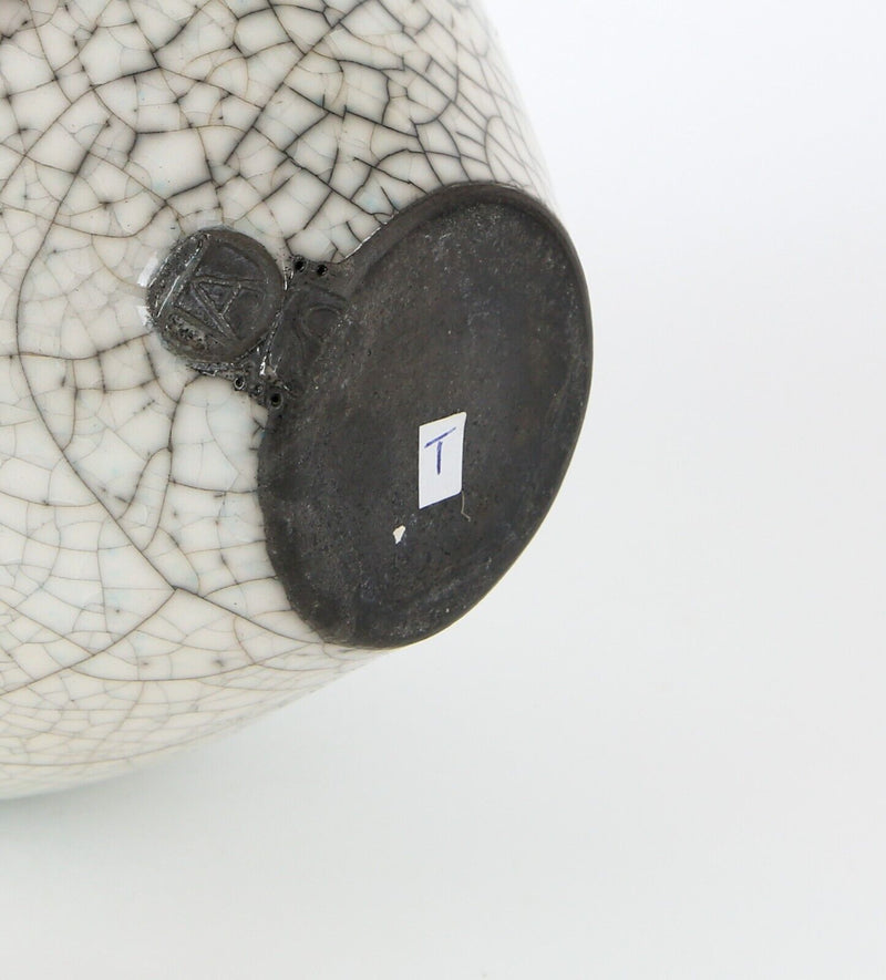 TIM ANDREWS - RAKU STUDIO ART POTTERY JAR POT VASE, SIGNED