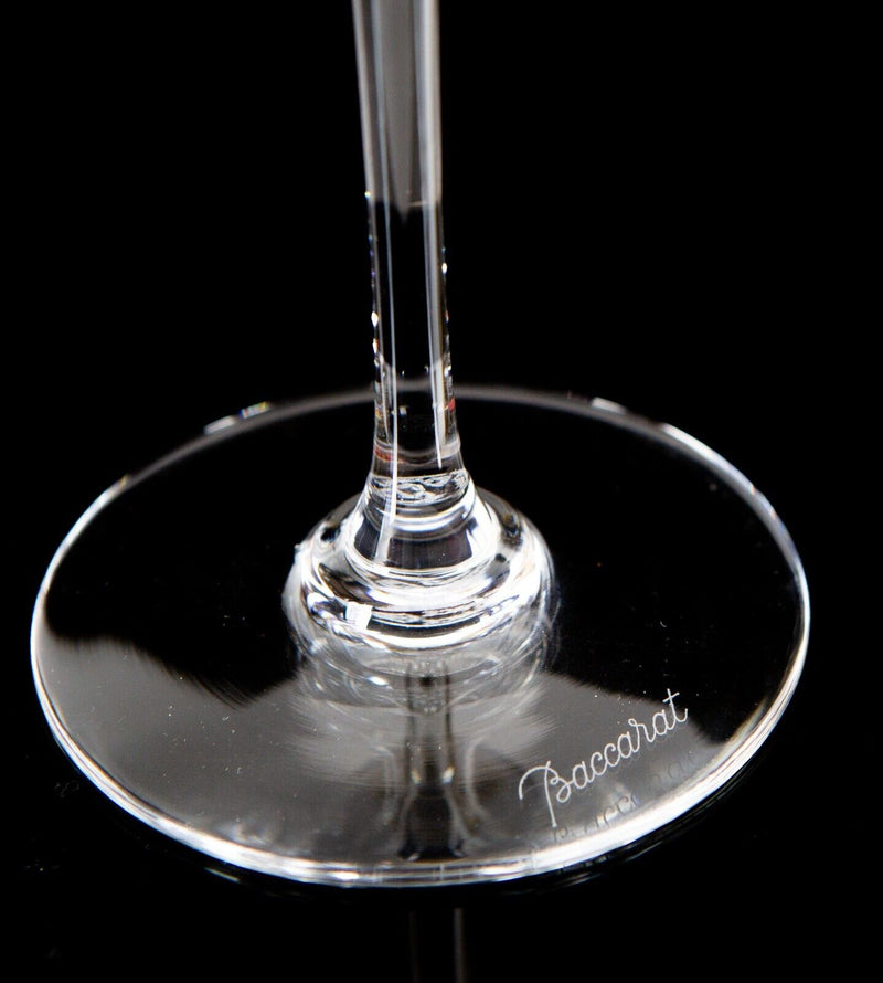 BACCARAT - CRYSTAL BORDEAUX WINE GLASS FLUTE 20cm, BOXED