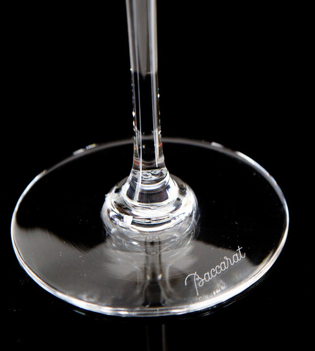 BACCARAT - CRYSTAL BORDEAUX WINE GLASS FLUTE 20cm, BOXED