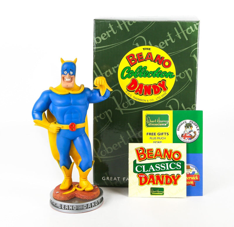 ROBERT HARROP 'BANANAMAN' BEANO DANDY COLLECTION FIGURE MODEL CBD20, BOXED