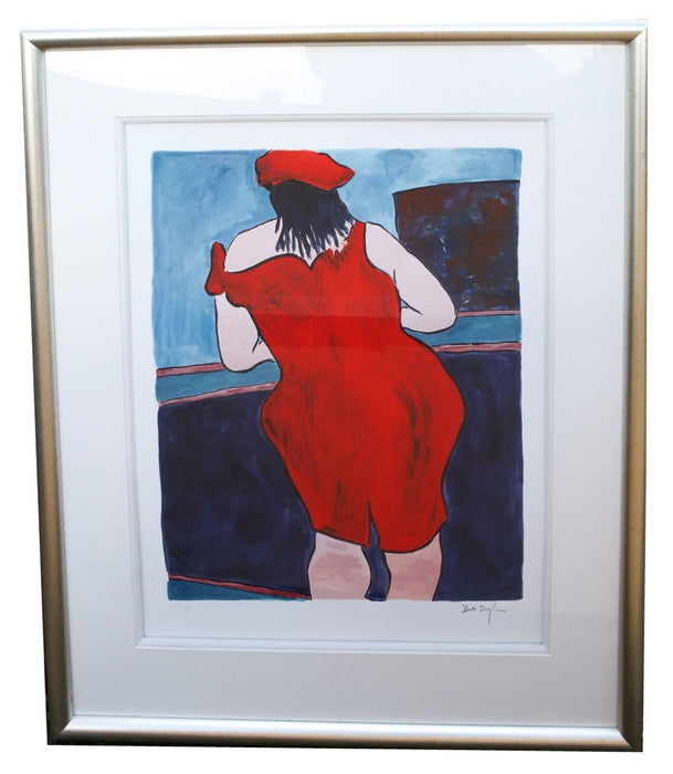 BOB DYLAN 'WOMAN IN RED LION PUB' LIMITED EDITION DRAWN BLANK SERIES PRINT 2016