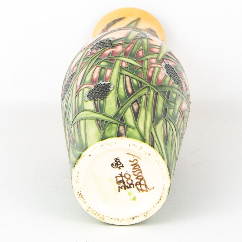 MOORCROFT POTTERY 'SAVANNAH' 2001 EMMA BOSSONS LIMITED EDITION VASE 387/500