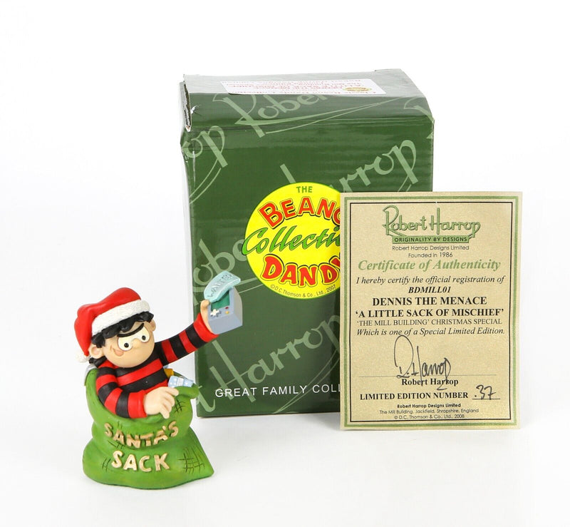 ROBERT HARROP 'LITTLE SACK OF MISCHIEF' BEANO DANDY FIGURE BDMILL01, BOXED