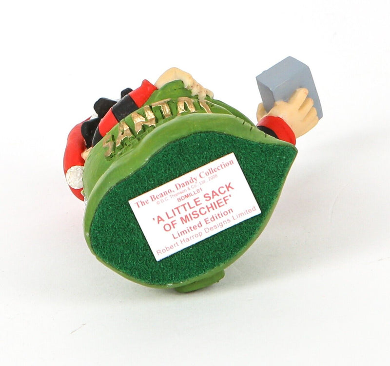 ROBERT HARROP 'LITTLE SACK OF MISCHIEF' BEANO DANDY FIGURE BDMILL01, BOXED