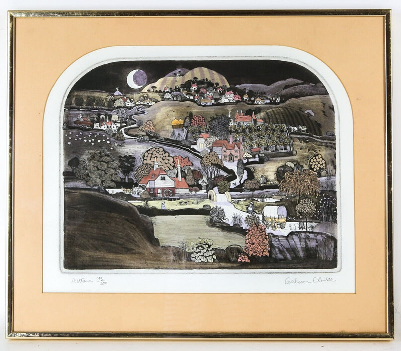GRAHAM CLARKE 'THE FOUR SEASONS' 4x LIMITED EDITION ETCHING PRINTS, SIGNED